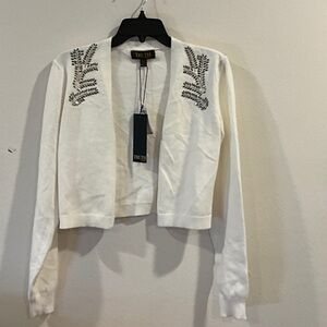 Truth White Embellished Blazer